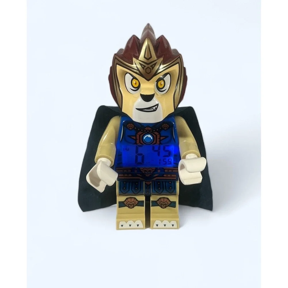 LEGO Legends of Chima Laval Figure alarm clock lights up blue